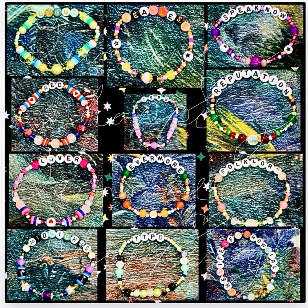 Taylor Swift album themed bracelet set (14)